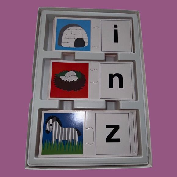 Vintage 1994 Ravensburger ABC JigSaw Matching Letter Game - Picture 1 of 3